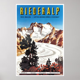 Riederalp Kunst Zwitserland Reisposter Zwitserse S Poster