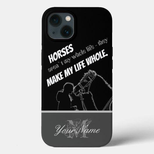 Rieders keuze: Paarden maken mijn leven compleet! Case-Mate iPhone Case (Achterkant)