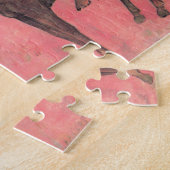 Rieders op het strand van Gauguin Tahitian People Legpuzzel (Zijkant)