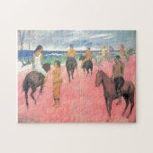 Rieders op het strand van Gauguin Tahitian People Legpuzzel (Horizontaal)