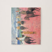 Rieders op het strand van Gauguin Tahitian People  Legpuzzel (Verticaal)