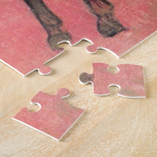 Rieders op het strand van Gauguin Tahitian People  Legpuzzel (Zijkant)