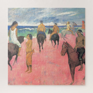 Rieders op het strand van Gauguin Tahitian People  Legpuzzel