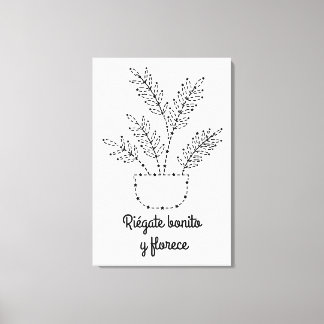 Riégate bonito I Lienzo vertical Canvas Afdruk