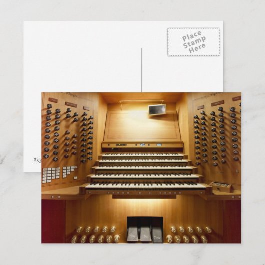 Rieger organ, Shanghai Briefkaart (Voorkant / Achterkant)