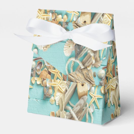 riem, , collage, turquoise, chic, trendy, leuk bedankdoosjes (Voorkant Zijde)