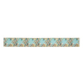 riem, , collage, turquoise, chic, trendy, leuk satijnen lint (Voorkant)