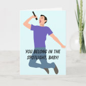 Riem uit een notitie Zanger Verjaardag Kaart (Voorkant)