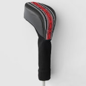 Riem van het Leven in Rode Golf Head Cover (Schuin)