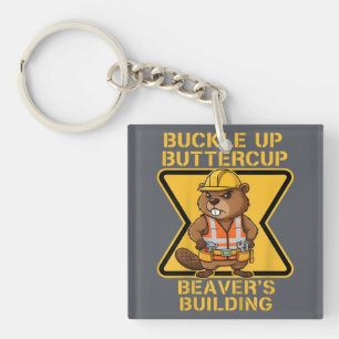 Riem Vast Buttercup Bever Werkplek Veiligheidsmeme Sleutelhanger