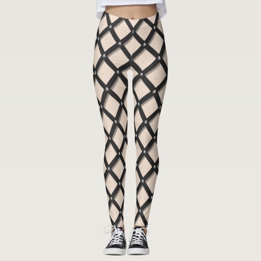 Riemen en noppen Leggings (Voorkant)