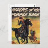 Riemen van de Paarse kuil Briefkaart (Voorkant / Achterkant)