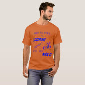 Rien ne sert de courir autant faire du vélo quote t-shirt (Voorkant volledig)