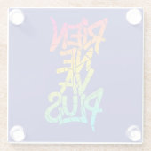 Rien ne va plus glazen onderzetter (Achterkant)