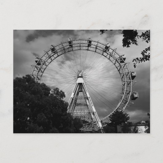 Riesenrad in Wien Österreich Briefkaart (Voorkant)