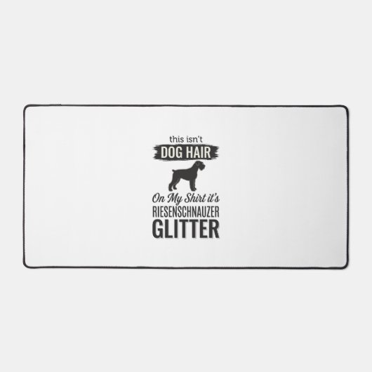 Riesenschnauzer Glitter Grappige Hond Liefhebber O Bureaumat (Voorkant)