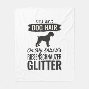 Riesenschnauzer Glitter Grappige Hond Liefhebber O Fleece Deken