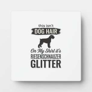 Riesenschnauzer Glitter Grappige Hond Liefhebber O Fotoplaat
