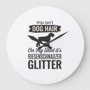 Riesenschnauzer Glitter Grappige Hond Liefhebber O Grote Klok