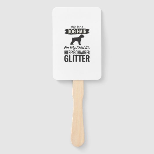 Riesenschnauzer Glitter Grappige Hond Liefhebber O Handwaaier (Voorkant)