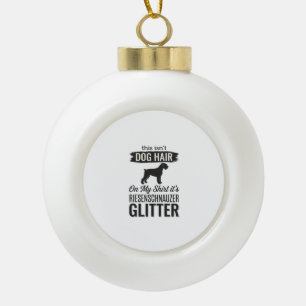 Riesenschnauzer Glitter Grappige Hond Liefhebber O Keramische Bal Ornament