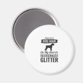 Riesenschnauzer Glitter Grappige Hond Liefhebber O Magneet (Voorkant / Achterkant)