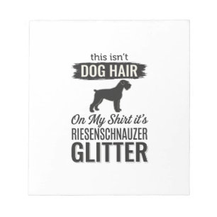 Riesenschnauzer Glitter Grappige Hond Liefhebber O Notitieblok