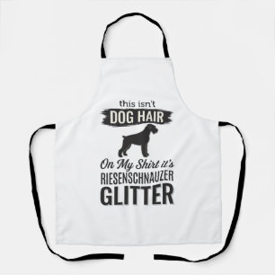 Riesenschnauzer Glitter Grappige Hond Liefhebber O Schort