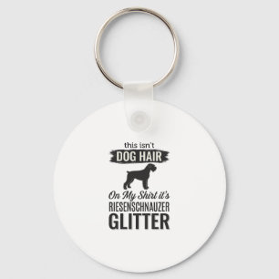 Riesenschnauzer Glitter Grappige Hond Liefhebber O Sleutelhanger