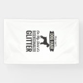 Riesenschnauzer Glitter Grappige Hond Liefhebber O Spandoek (Horizontaal)