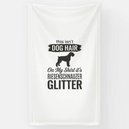 Riesenschnauzer Glitter Grappige Hond Liefhebber O Spandoek (Verticaal)