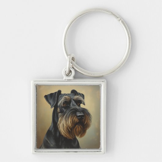Riesenschnauzer Sleutelhanger (Voorkant)
