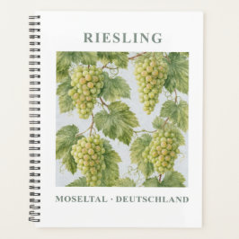 Riesling Moseltal Duitsland Vintage Reis Kunst Planner