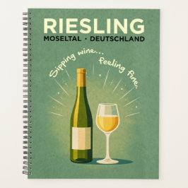 Riesling Moseltal Germany Vintage Travel Art Planner