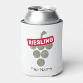 Riesling Vine  Wijndrinker Druivenontwerp Blikjeskoeler (Blikje Voorkant)