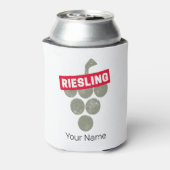Riesling Vine  Wijndrinker Druivenontwerp Blikjeskoeler (Blikje Achterkant)
