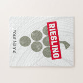 Riesling Vine Wijndrinker Druivenontwerp Legpuzzel (Horizontaal)