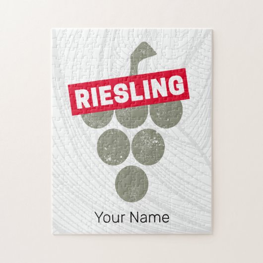 Riesling Vine Wijndrinker Druivenontwerp Legpuzzel (Verticaal)