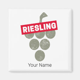 Riesling Vine  Wijndrinker Druivenontwerp Magneet