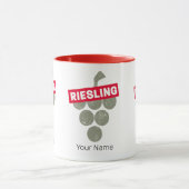 Riesling Vine  Wijndrinker Druivenontwerp Mok (Midden)