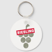 Riesling Vine  Wijndrinker Druivenontwerp Sleutelhanger (Voorkant)