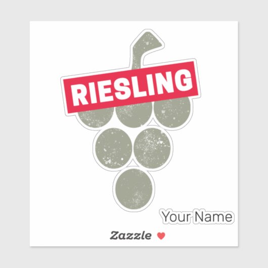Riesling Vine  Wijndrinker Druivenontwerp Sticker (Vel)