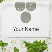 Riesling Vine  Wijndrinker Druivenontwerp Theedoek (Gevouwen)