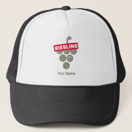 Riesling Vine  Wijndrinker Druivenontwerp Trucker Pet