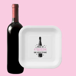 Riesling voor alles Funny Winery-feestje Papieren Bordje