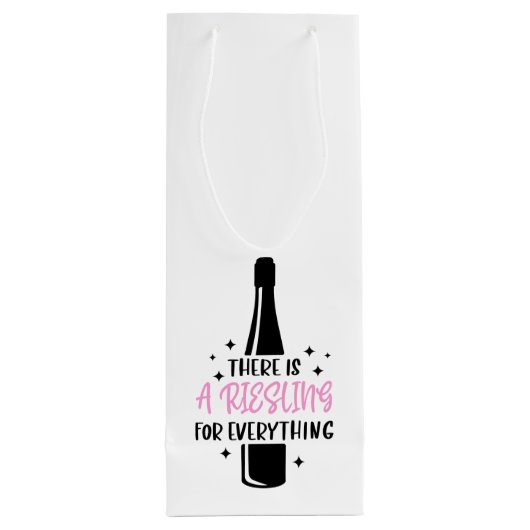 Riesling voor alles Wijnliefhebber Wijn Cadeautas (Achterkant)
