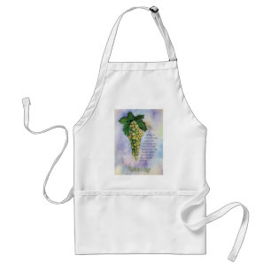 Riesling White Wine Grapes Apron Standaard Schort
