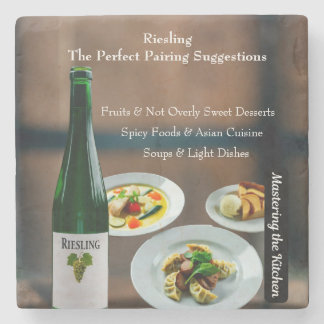 Riesling Wijncombinatie Gids/Master the Kitchen Stenen Onderzetter