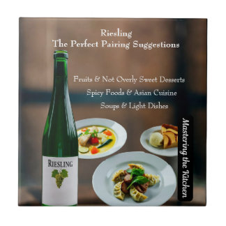 Riesling Wijncombinatiegids/Master the Kitchen Tegeltje