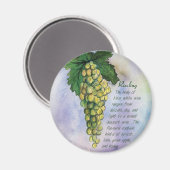 Riesling Wine Grapes Magnet (Voorkant / Achterkant)